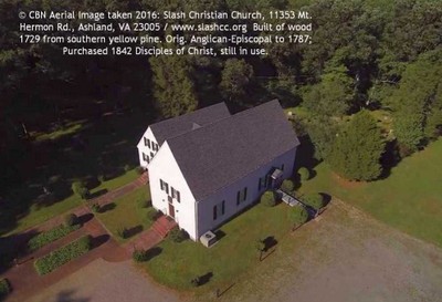 © CBN: Slash Church aerial view 2016 Ashland VA